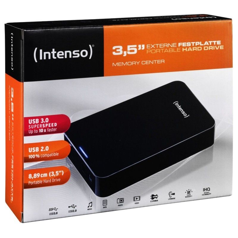 Disco rígido externo Intenso HD 6031512 4 TB 3,5 USB 3.0 preto