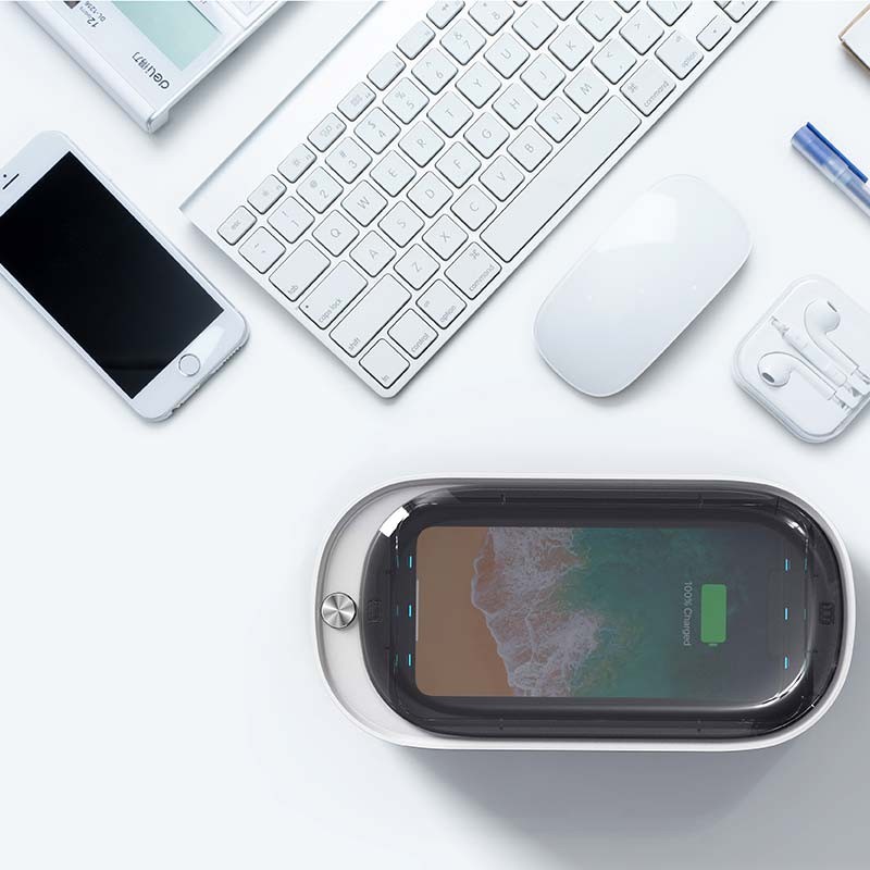 Esterilizador de Smartphone com Carregador Sem fio S100 2