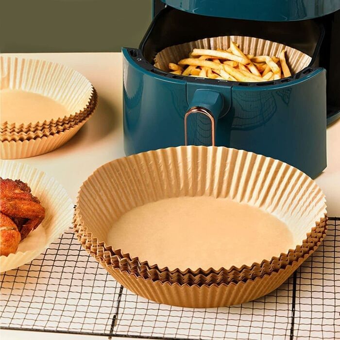 Pack 50 - Forros de Papel Descartável para AirFryer