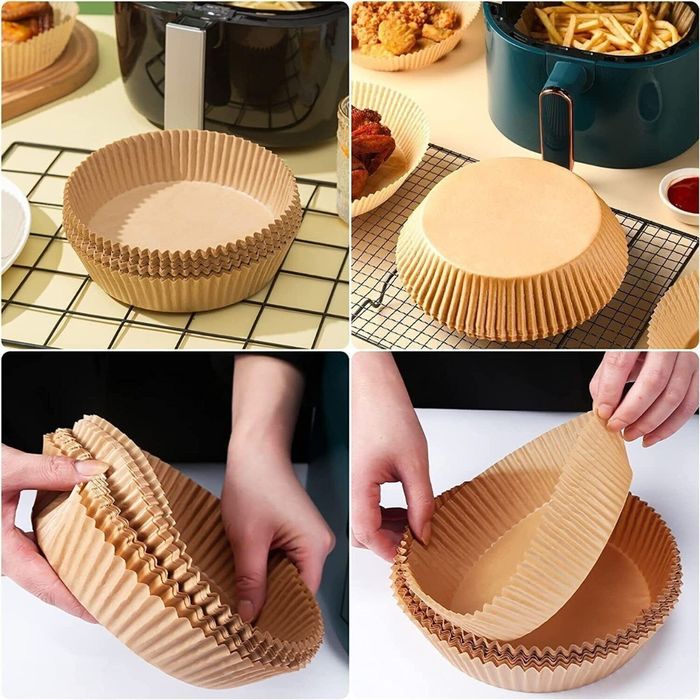Pack 50 - Forros de Papel Descartável para AirFryer