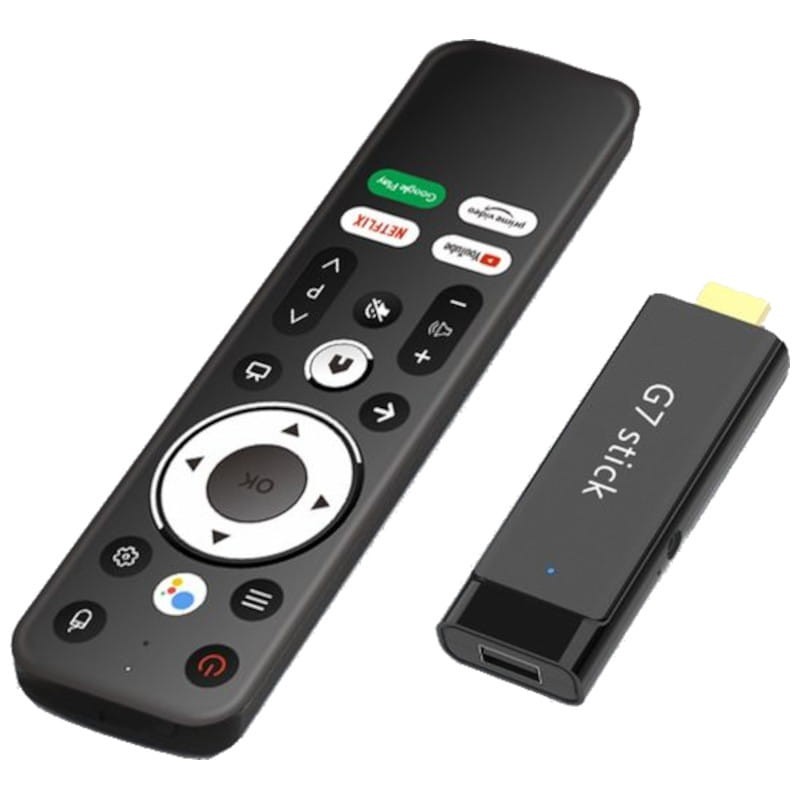 G7 Stick S905Y4 2GB/16GB Dual Wifi Controle de Voz Android 11 - Android TV 7