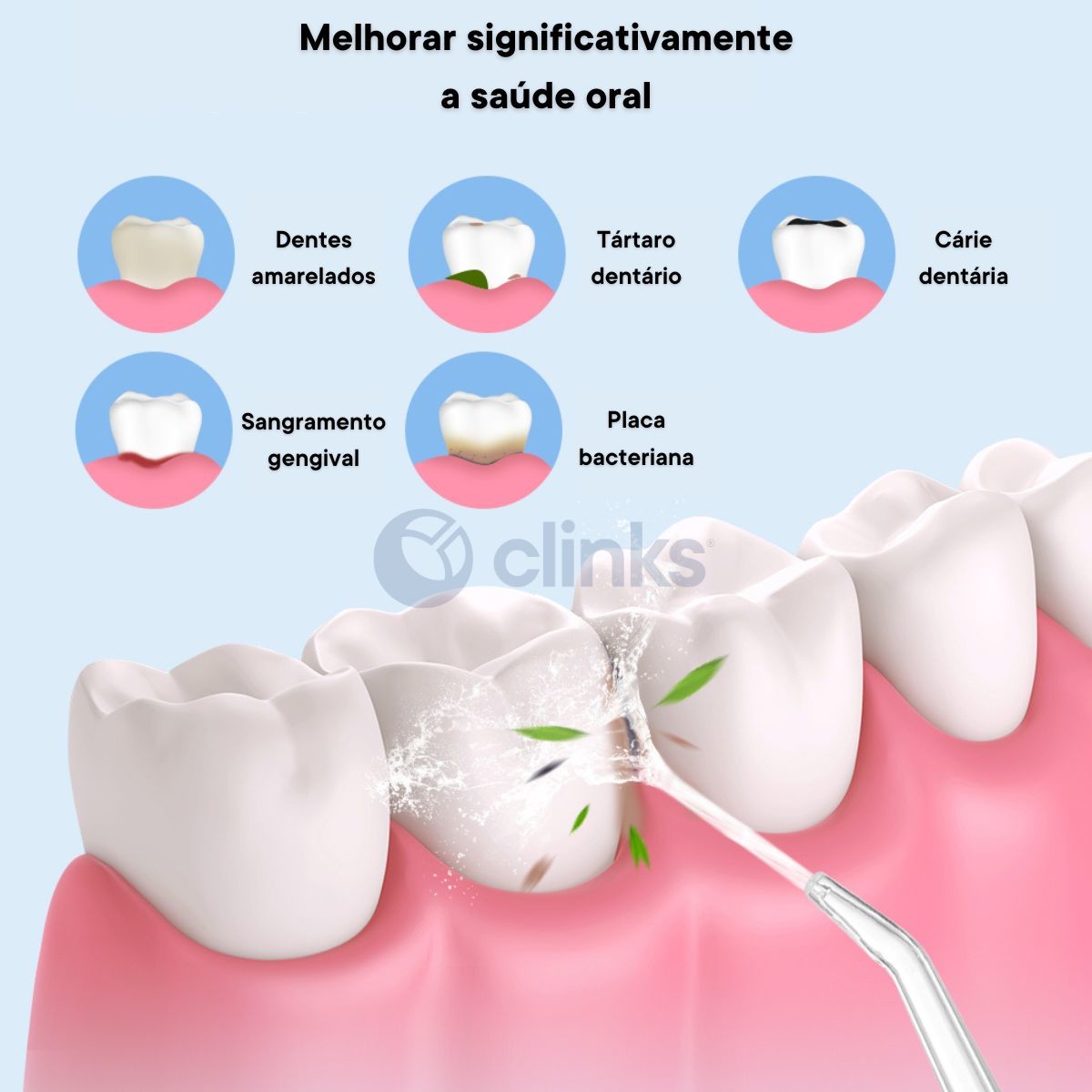Irrigador Oral Elétrico Recarregável Rosa 5