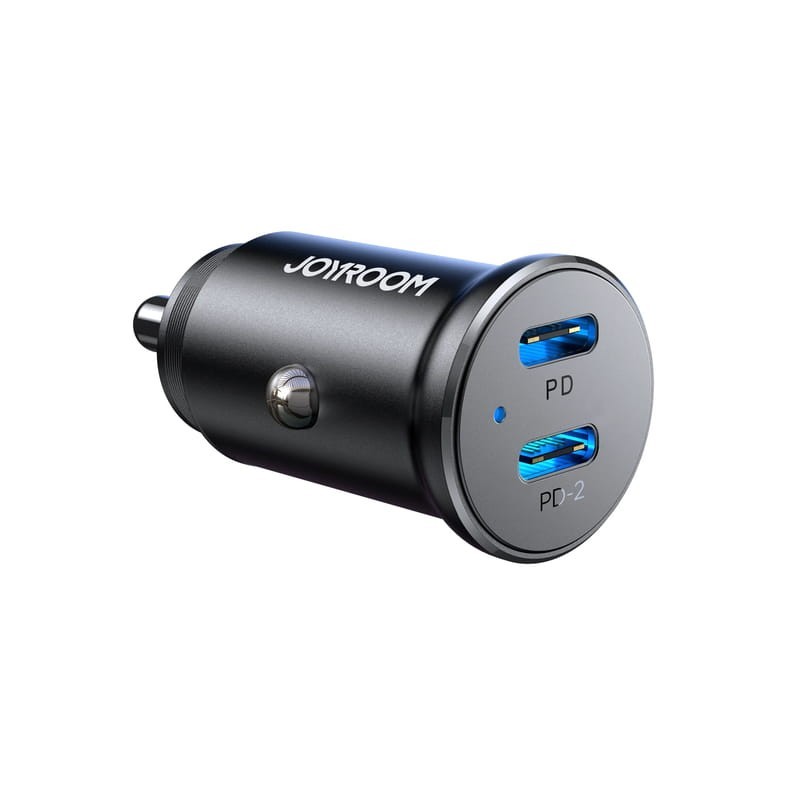 Joyroom JR-CCN06 Dual USB-C Mini Metal - Carregador de carro 2