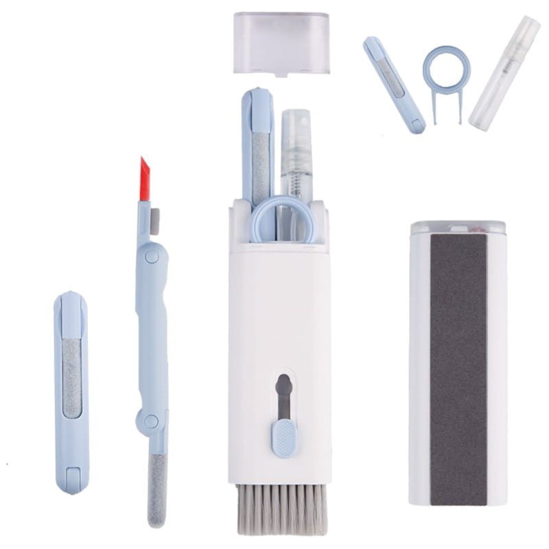 Kit de Limpeza de Teclado e Smartphone 7 em 1 Azul 2