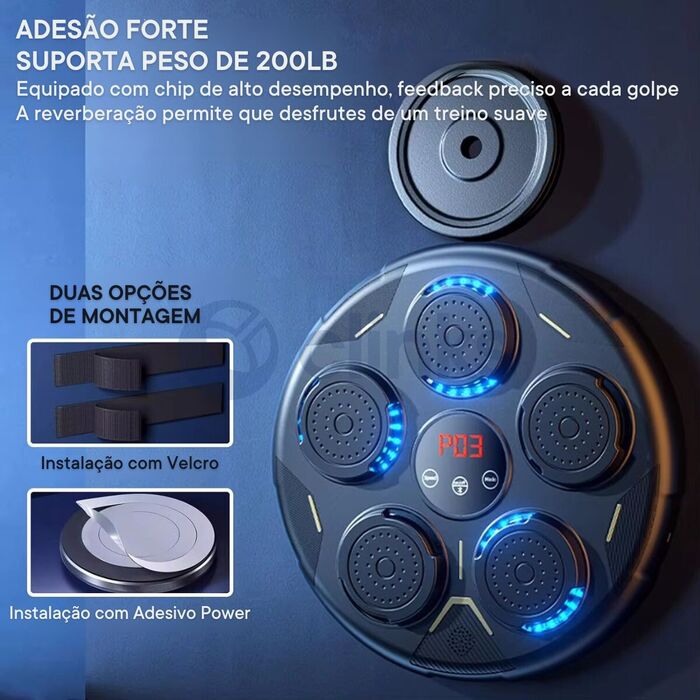 Máquina De Boxe com Música Inteligente Personalizada