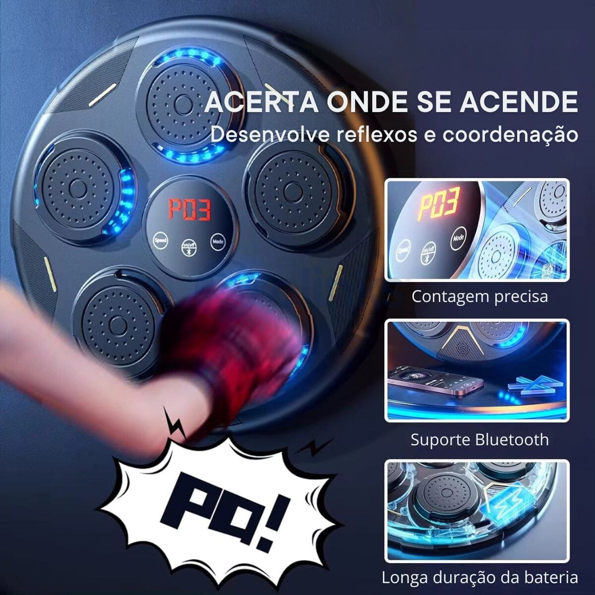 Máquina De Boxe com Música Inteligente Personalizada 2