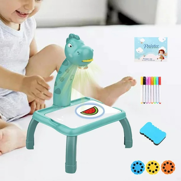 Mesa de Projeção de Desenho para Criança - Dinossauro Vermelho 2