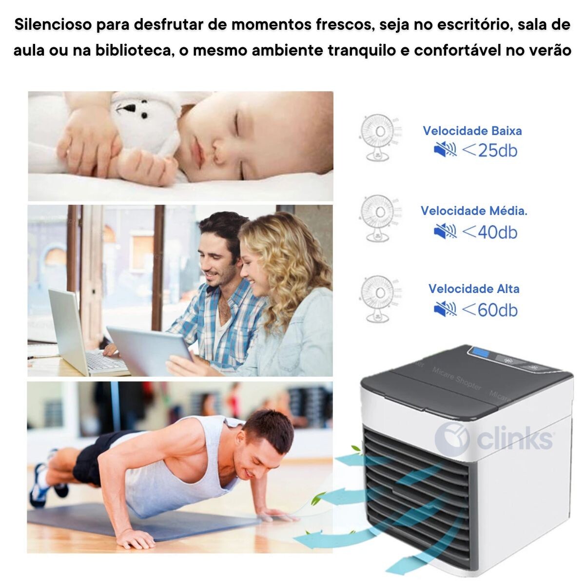 Mini Climatizador Portátil - Mini Ar Condicionado 16