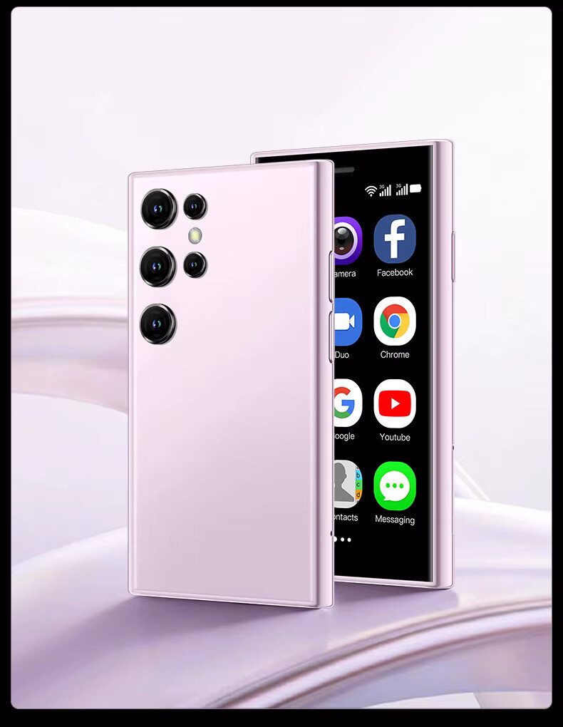 Mini Telemóvel Android S23 Pro Rosa 1