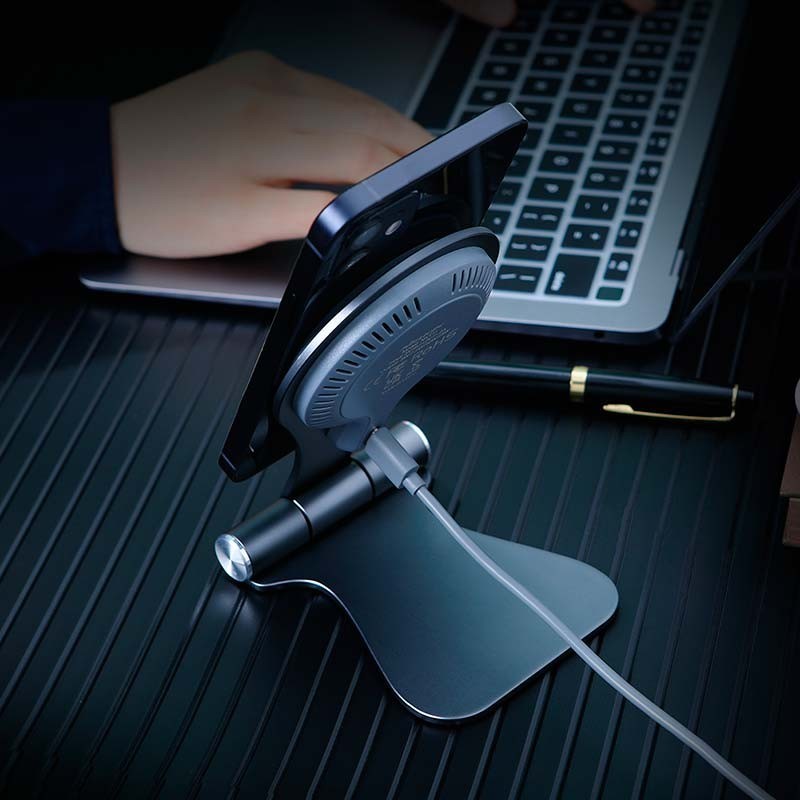 Nillkin Suporte de Carregamento MagStand Wireless Magsafe Prateado 5