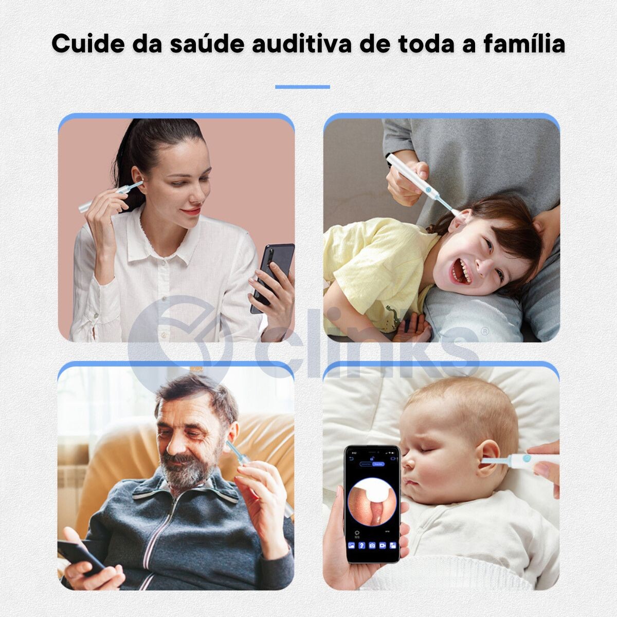 Otoscópio para Ouvido Sem Fios 4