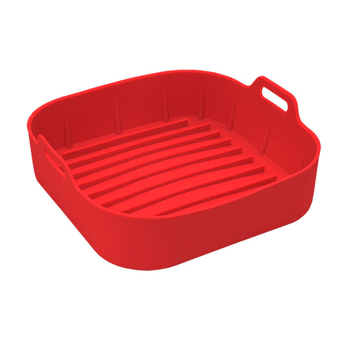 Pack 3 - Forma de Silicone Quadrada Reutilizável para AirFryer