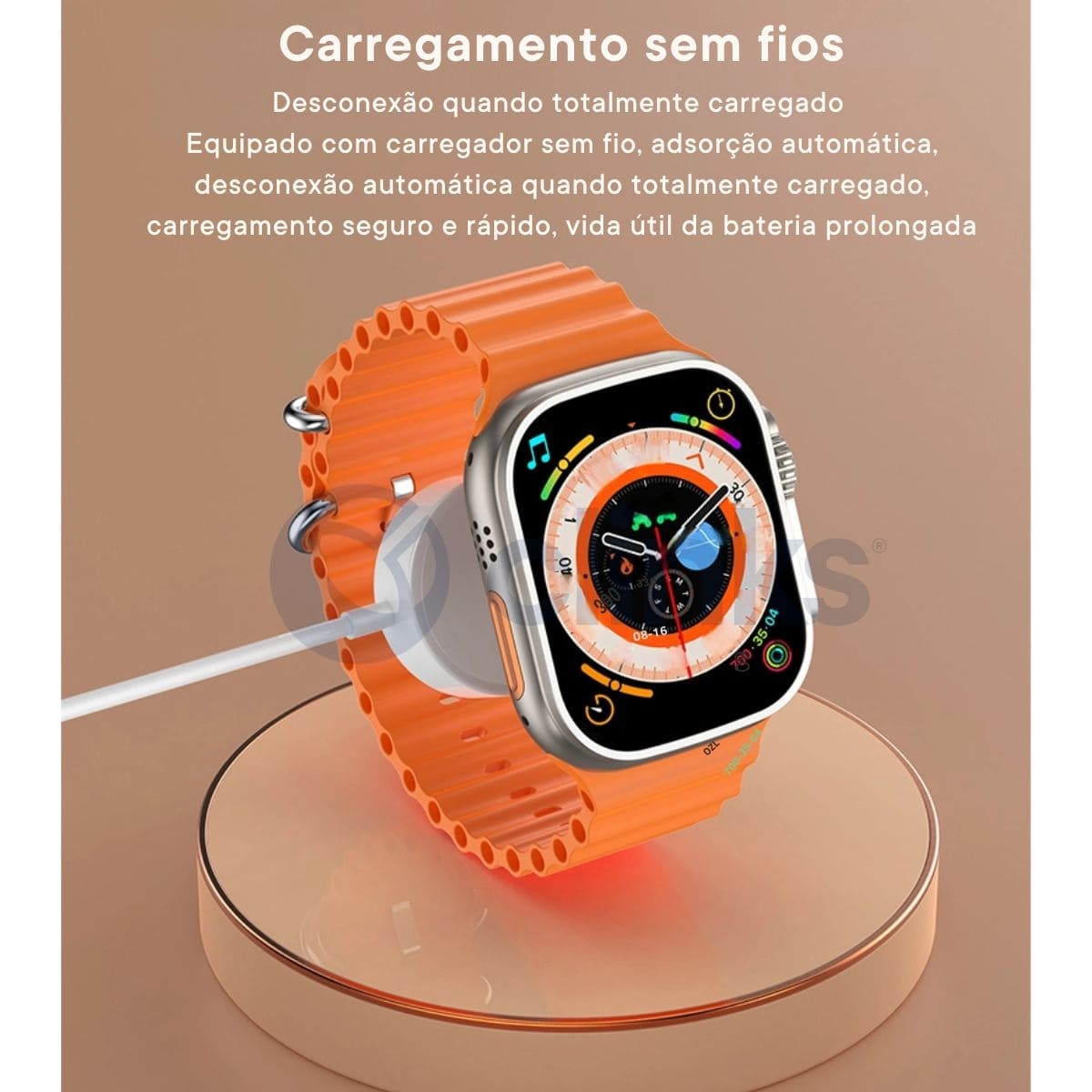 Pack Smartwatch Ultra Max 10 em 1 + Auriculares Preto 9
