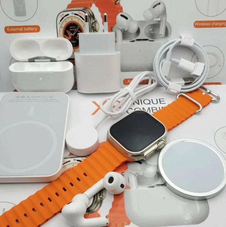 Pack Smartwatch x8 Unique Combo Laranja 1