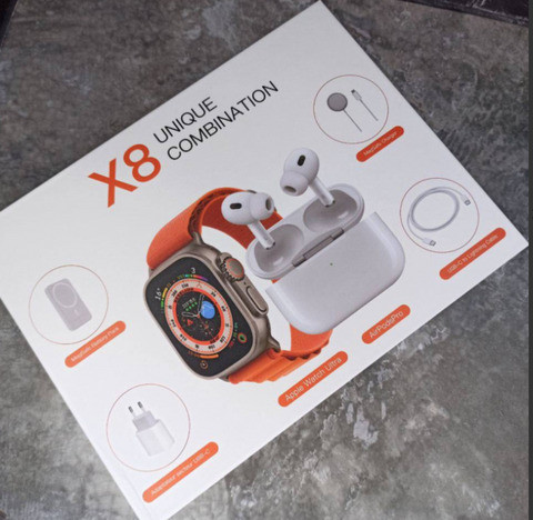 Pack Smartwatch x8 Unique Combo Prata 2