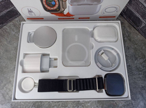 Pack Smartwatch x8 Unique Combo Preto 3