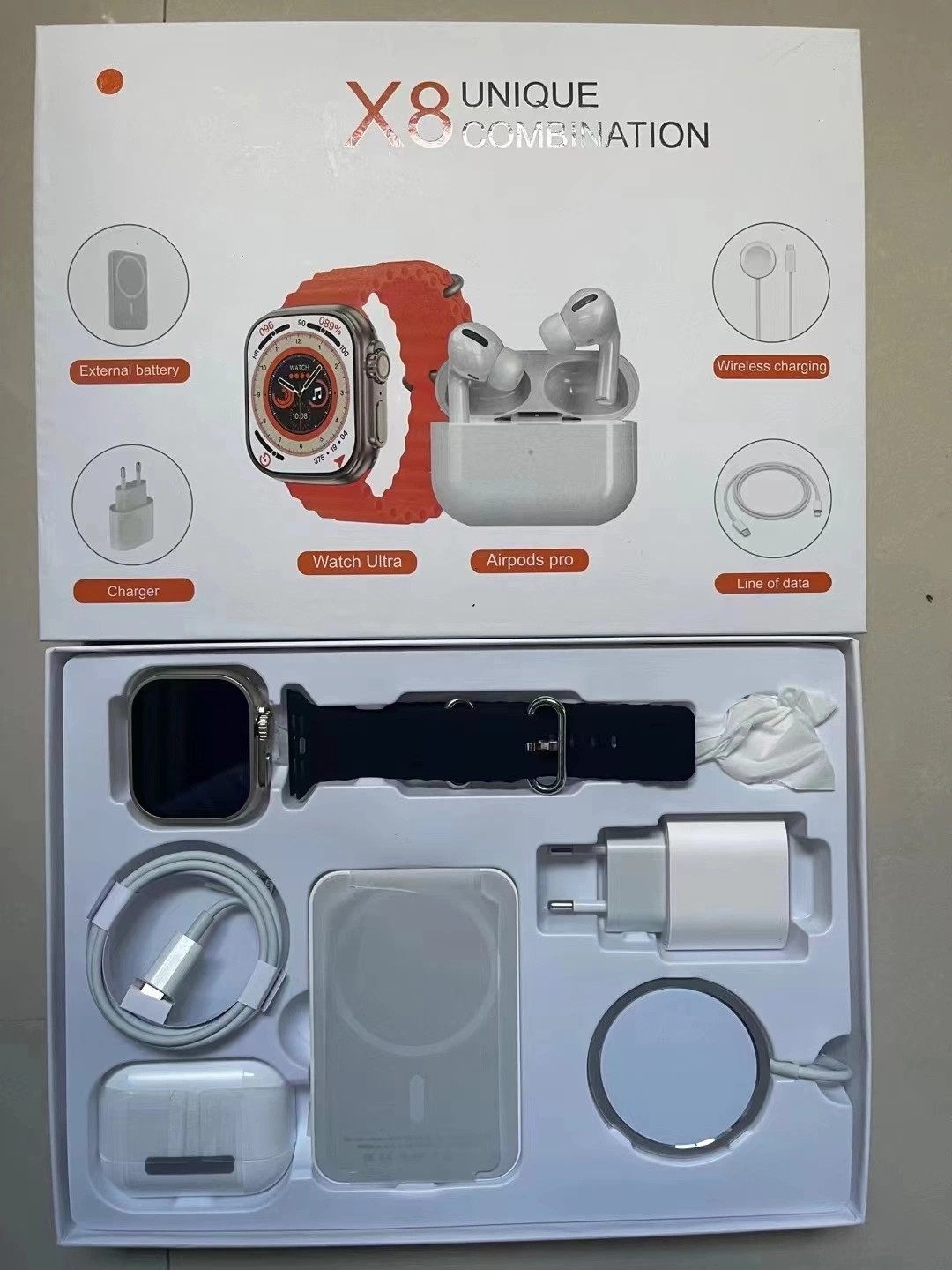 Pack Smartwatch x8 Unique Combo Preto 5
