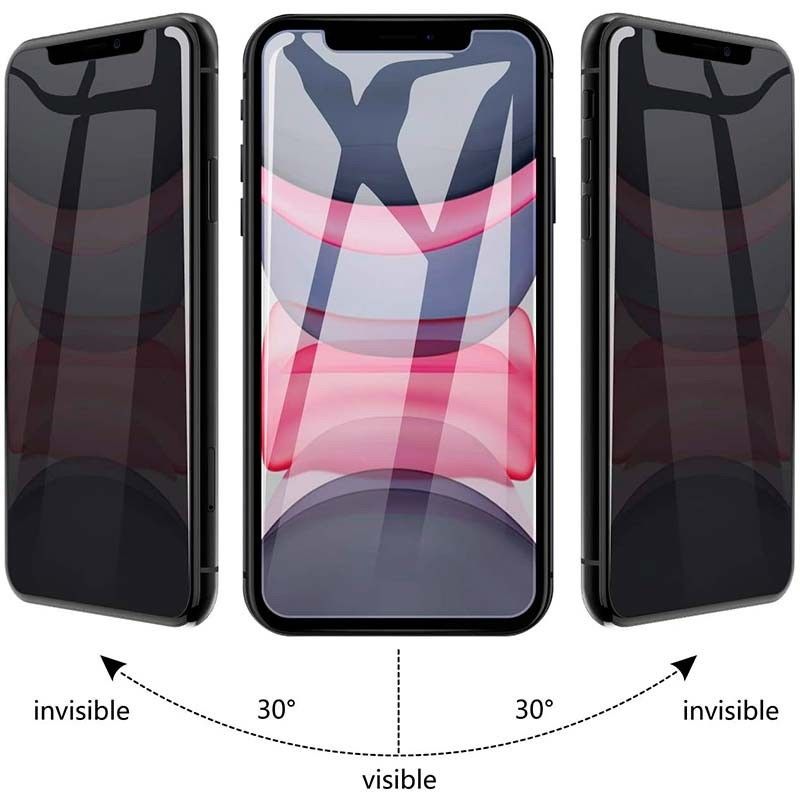 Película de vidro temperado Anti Espião Apple iPhone 15 Pro Max