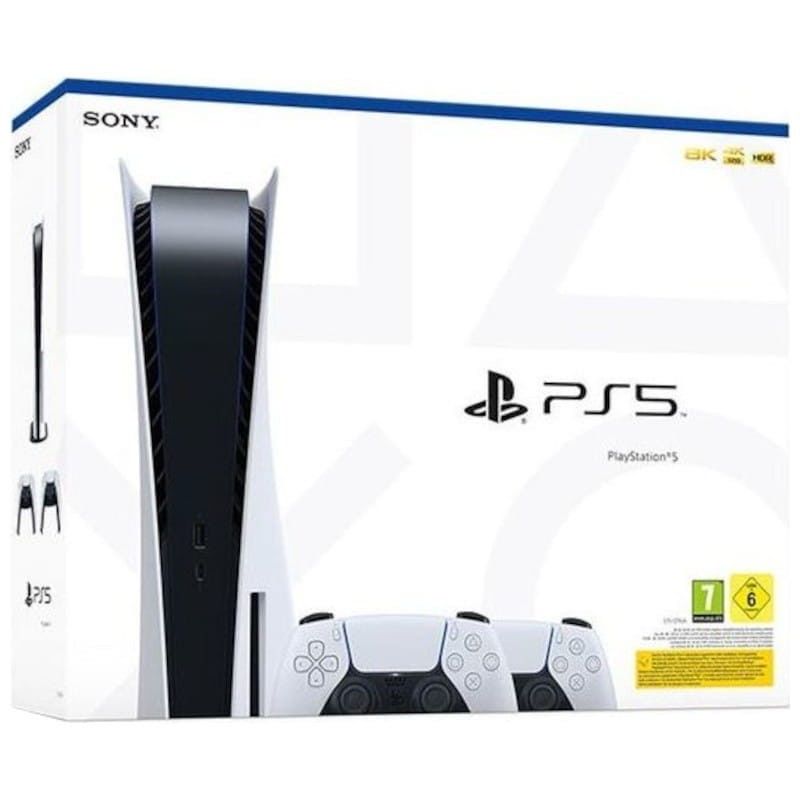 Playstation PS5 Standard com Dois Comandos Dualsense Branco