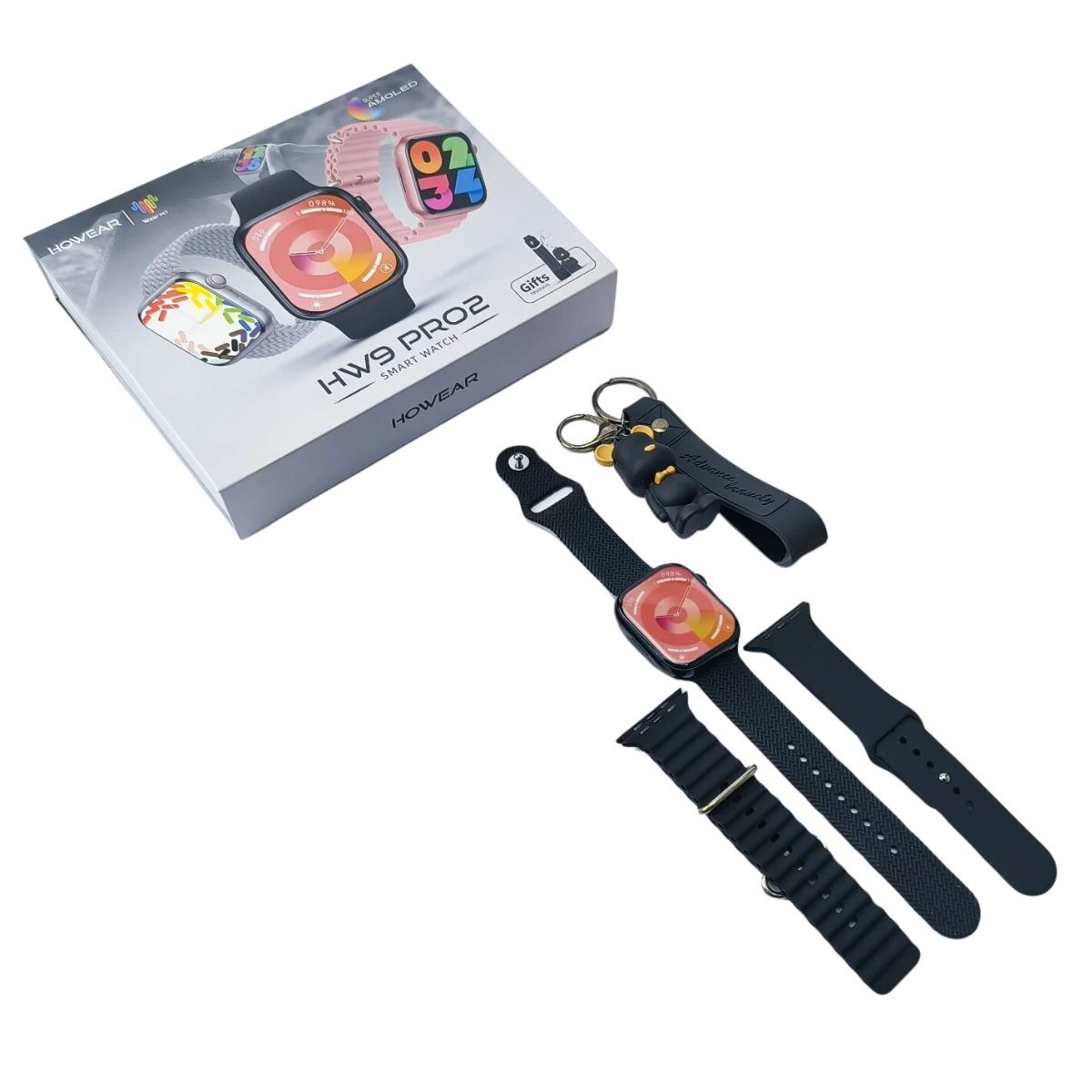 Smartwatch HW9 Pro2 Rosa + Oferta de Porta Chaves 2