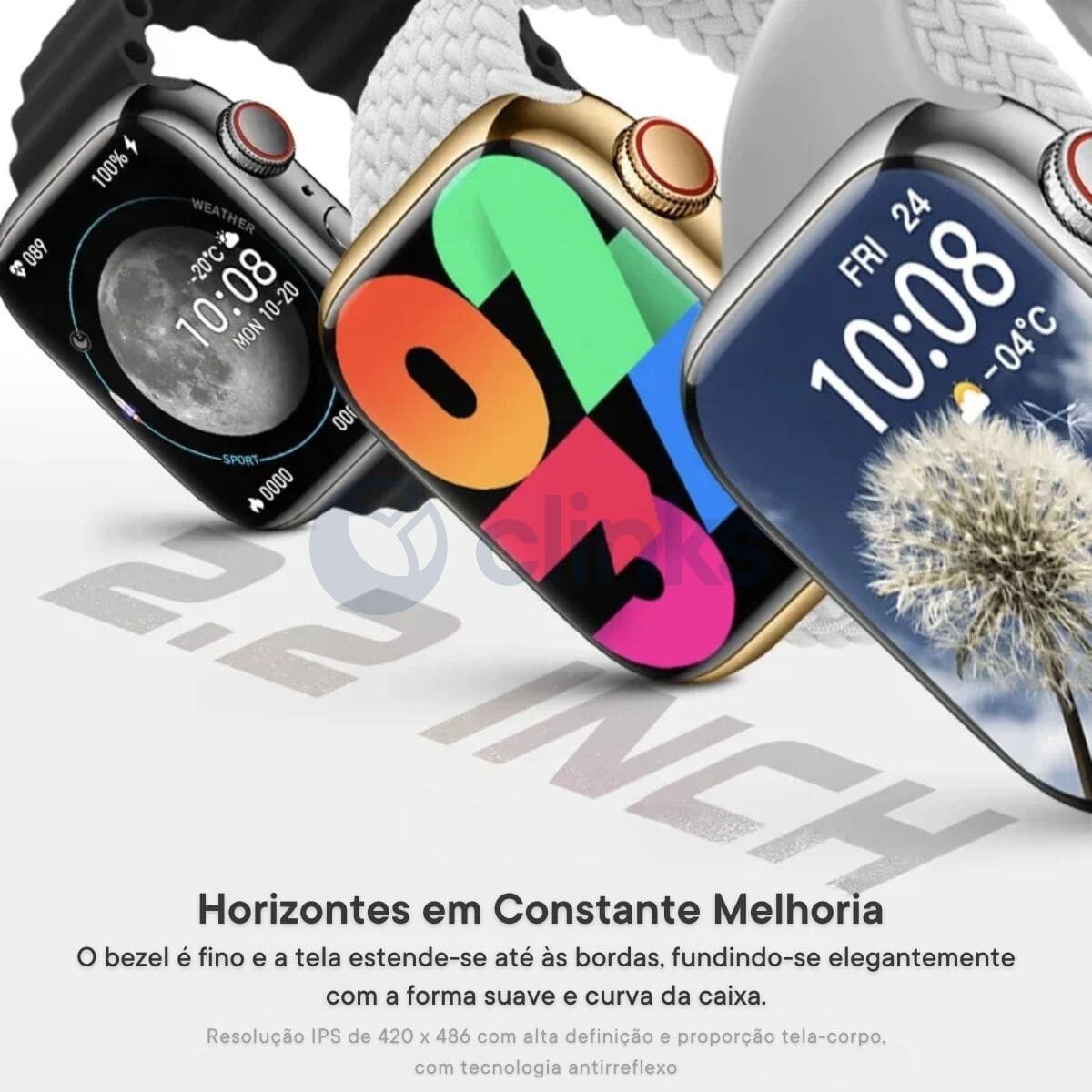 Smartwatch HW9 Pro2 Rosa + Oferta de Porta Chaves 6