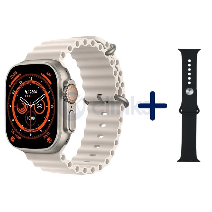 Smartwatch K950 com 2 Braceletes Branco