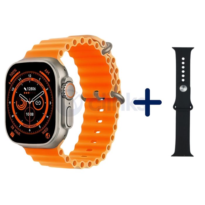 Smartwatch K950 com 2 Braceletes Laranja