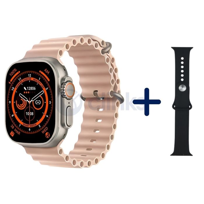Smartwatch K950 com 2 Braceletes Rosa