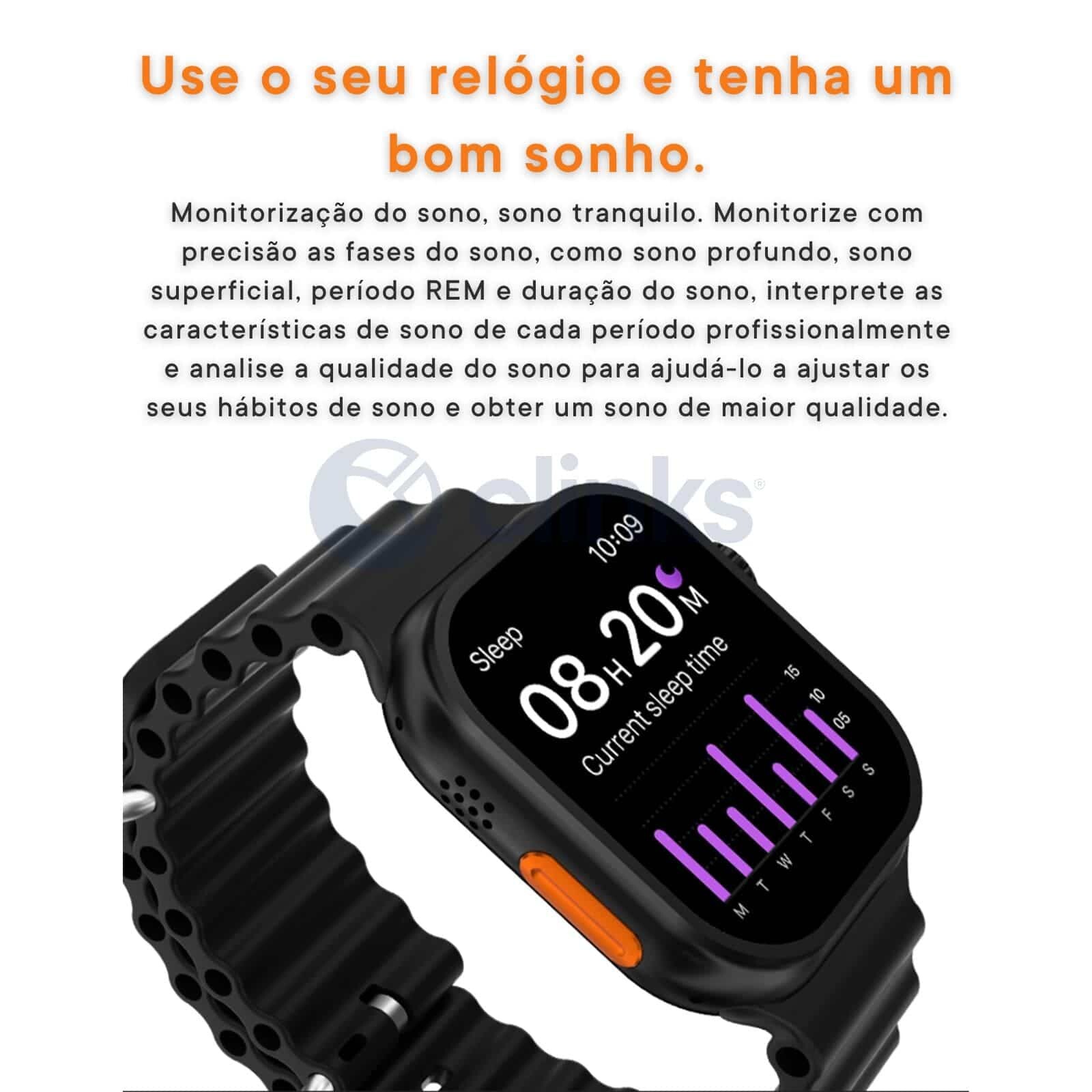 Comprar Smartwatch Watch 9 Ultra Preto Clinks