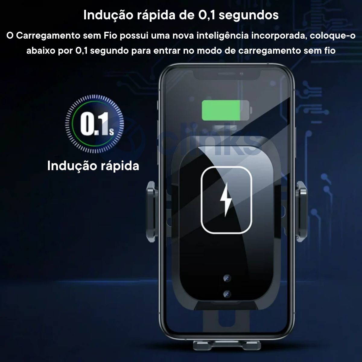 Suporte de Telemóvel para Carro com carregamento X11 3