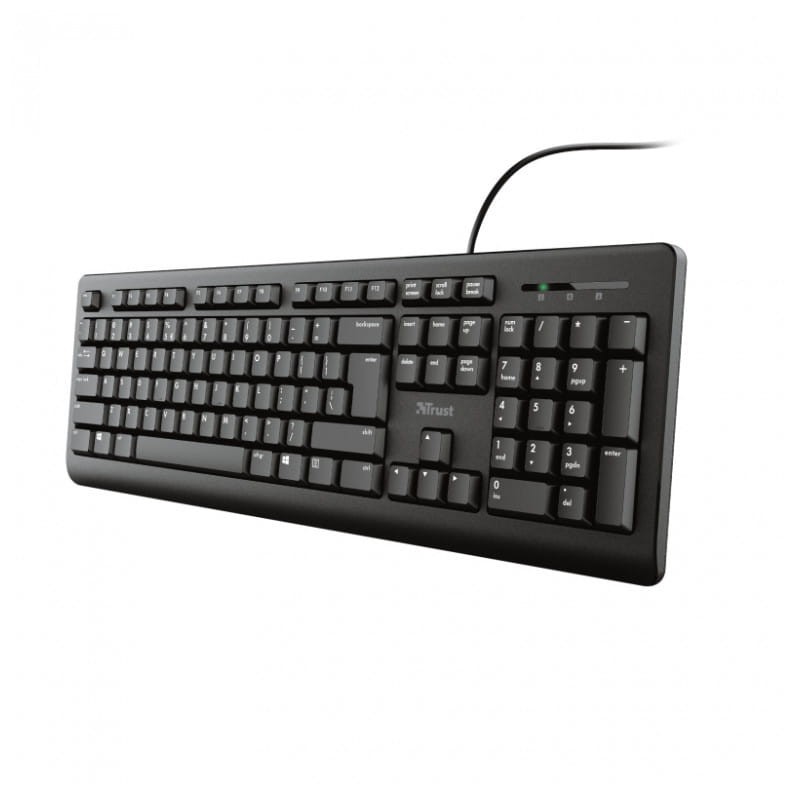 Teclado de Membrana Português Trust Primo USB 2