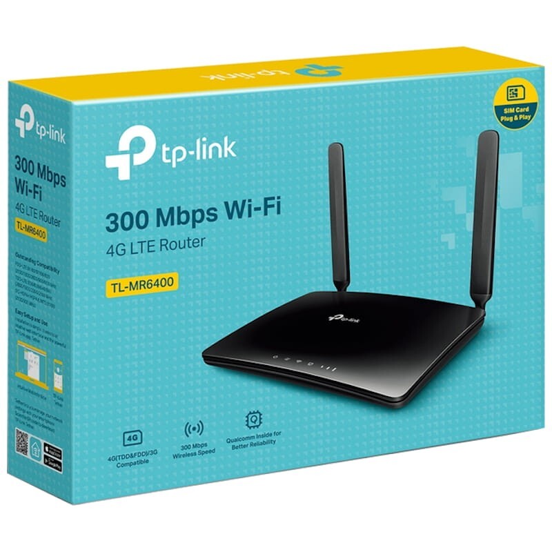 TP-LINK TL-MR6400 Router Sem Fio 4G LTE WiFi N300 3