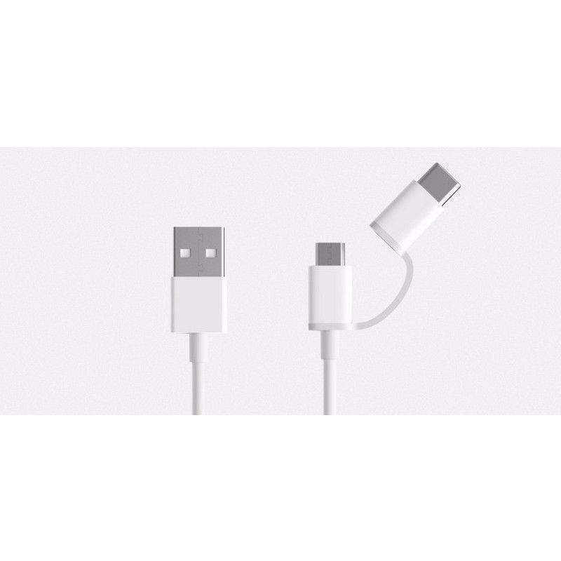 Xiaomi Mi Cabo USB para USB Tipo C/Micro USB 30cm
