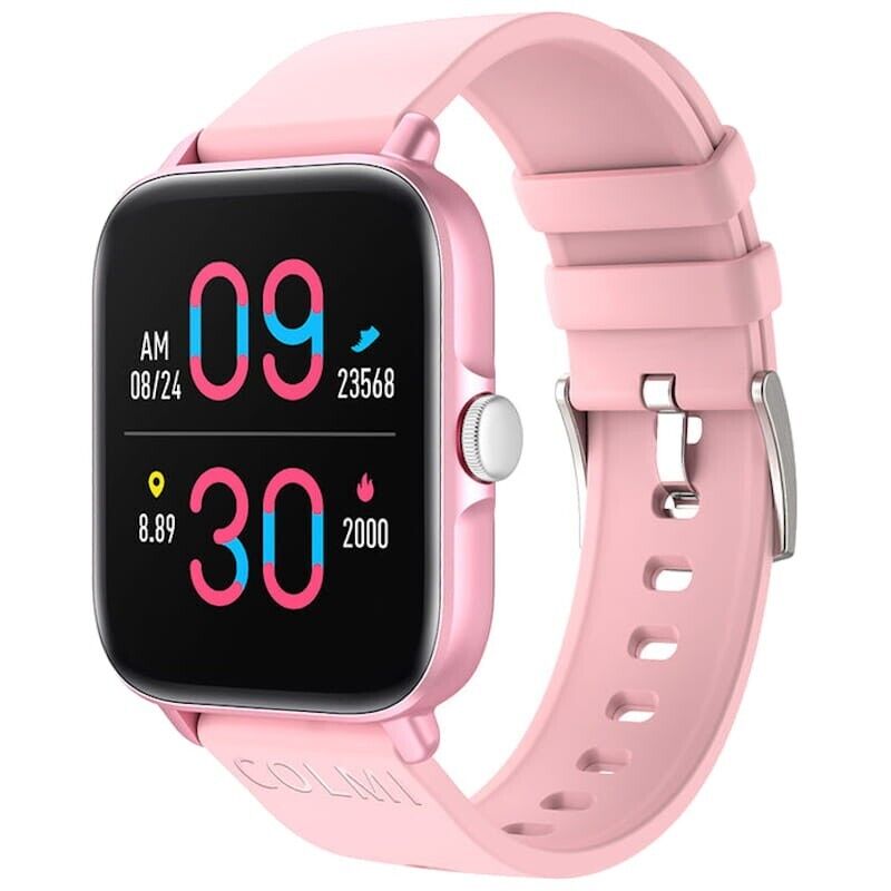 Smartwatch Colmi P28 Plus Rosa Pulseira de Silicone Rosa