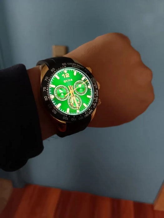 Smartwatch Elegante R1Max Fendior Preto e Dourado