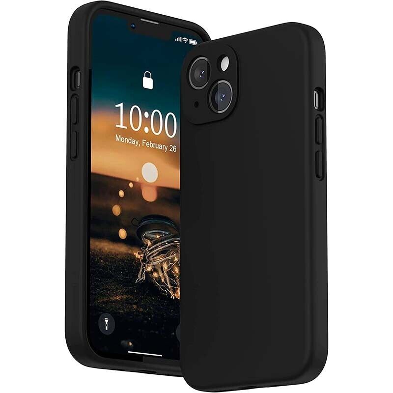 Capa iPhone 13 Square Liquid Premium Preto