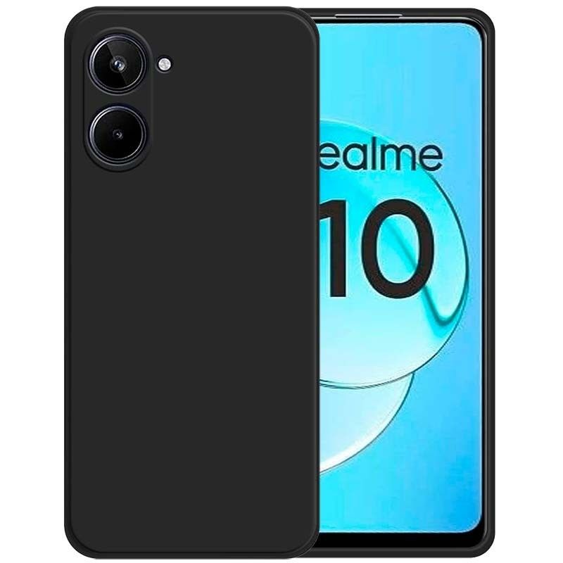 Capa Realme 10 Square Liquid Premium Preto