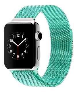 Bracelete Milanesa Metal Apple Watch 42/44/45mm Verde