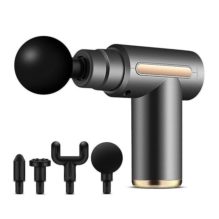 Mini Pistola de Massagem Fascial Cinza