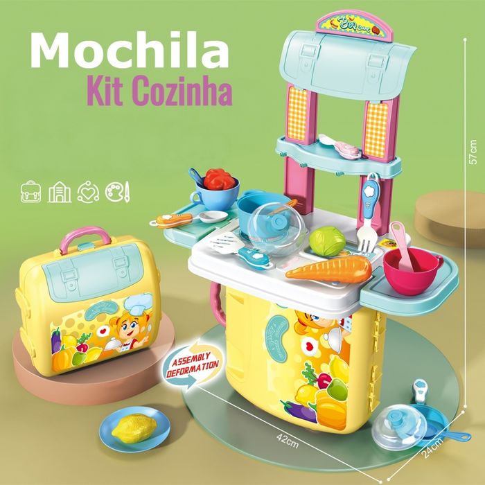 Mochila Kit de Cozinha para Criança
