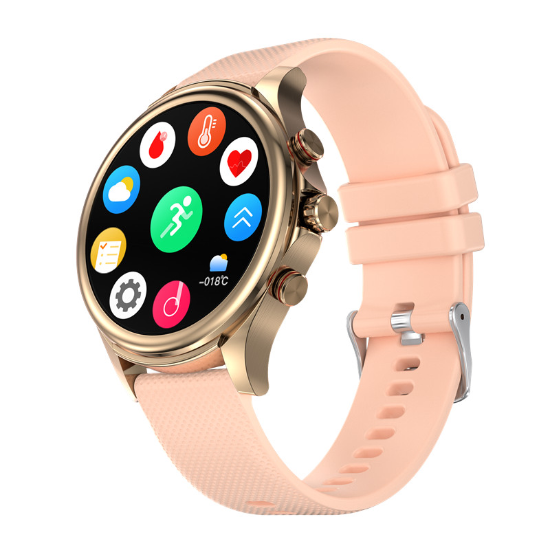 Smartwatch MW One Rosa Dourado (Oferta Bracelete Metal)