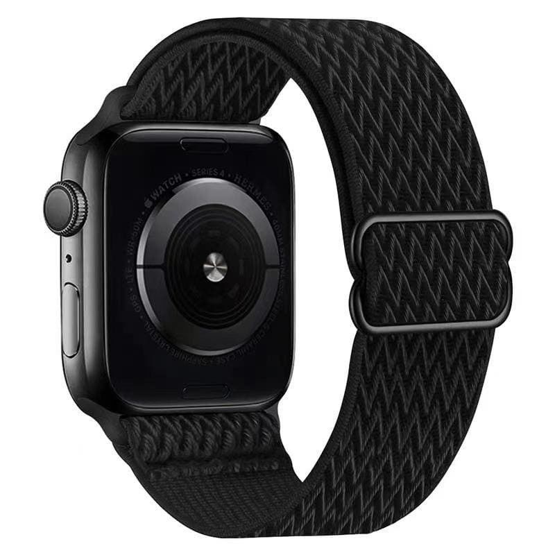 Bracelete Nylon Trançada Apple Watch 38/40mm Preto