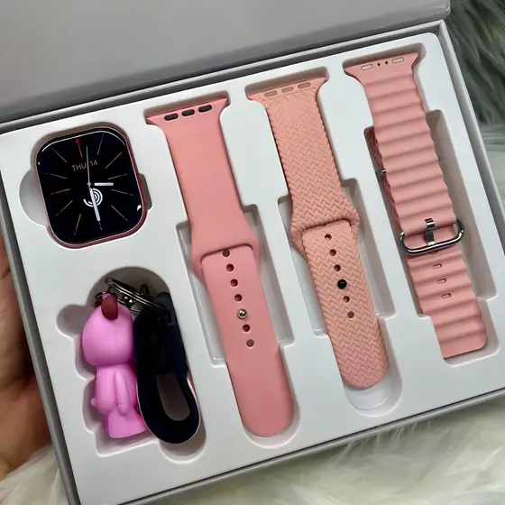 Smartwatch HW9 Pro2 Rosa + Oferta de Porta Chaves