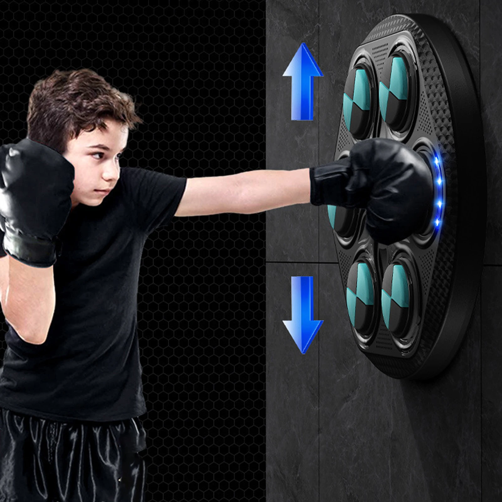 Máquina de Boxe Interativa com Luzes e Sons para Crianças