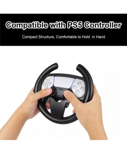 Mini Volante Controle PS5 Playstation 5 Jogos Corrida Branco