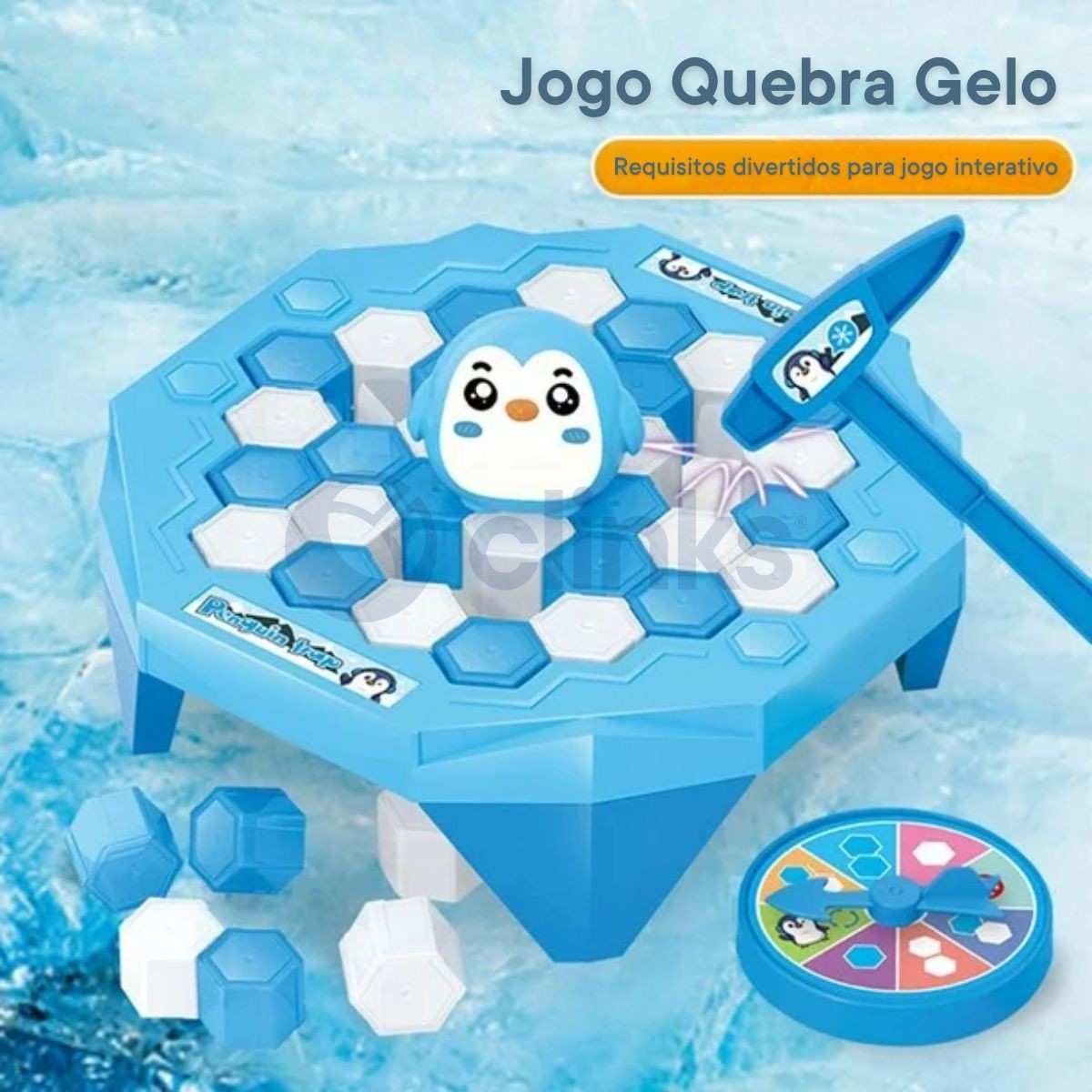 Jogo Pinguim Game Quebra Gelo Brinquedo Interativo Blocos