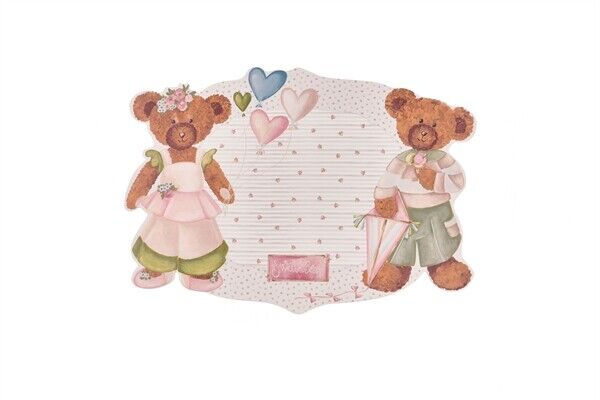 INDIVIDUAL VINIL SWEET BEAR 50X35cm