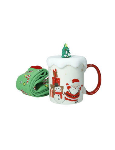 CANECA NATAL C/TAMPA E MEIAS 83028