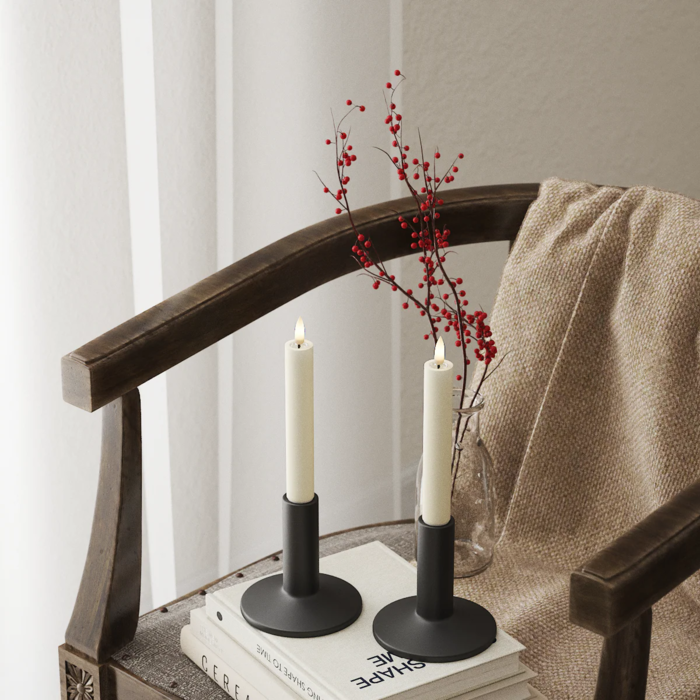 CONJ. 2 VELAS CREME 24CM