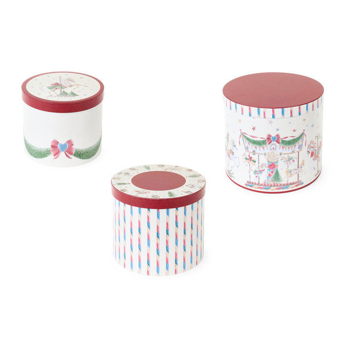 CONJ. 3 CAIXAS CARTÃO CARROSSEL 20/23/26 cm DOT251601